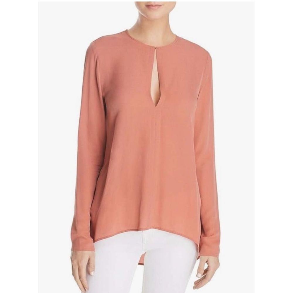NWT Theory Silk Slit-Front Tunic